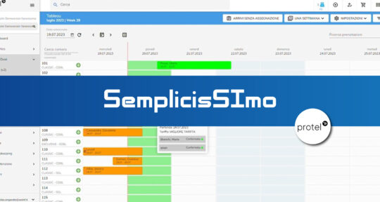 Prenotazioni da tableau su protel PMS SemplicisSImo
