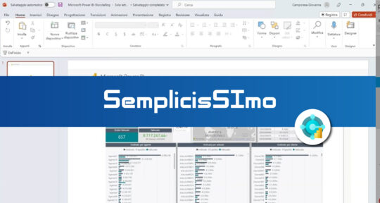 Estrarre i report di Power BI in Power Point ed Exce